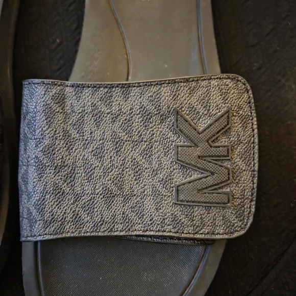 Michael Kors Gray Slide Sandals - Picture 3 of 5